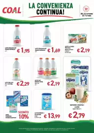 Volantino Coal Pagina 5: Latte bio UHT Zymil €2,29, Linha Vigorsol/Vivident/Daygum