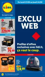 Catalogue Lidl | Du 21/09 au 24/09 Les Exclus Web de la semaine page 1: SILVERCREST Friteuse à air chaud double zone €79,99