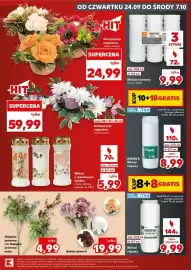 Kaufland gazetka Strona 7: HIT OD CZWARTKU 24.09 DO ŚRODY 7.10 HIT -72h BISPOL LUCELLA 3 SZTUKI Kompozycja nagrobna różne