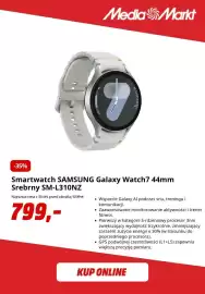 Media Markt gazetka tydzień 39 Strona 2: MediaMarkt 3,457 -35% Smartwatch SAMSUNG Galaxy Watch7 44mm Srebrny SM-L310NZ