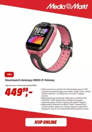 Media Markt gazetka tydzień 39 Strona 6: Media Markt 10:08 SAT 05/20 -18% Smartwatch dziecięcy IMO0 Z1 Różowy Najniższa cena
