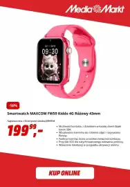 Media Markt gazetka tydzień 39 Strona 9: Smartwatch MAXCOM FW59 Kiddo 4G Różowy 43mm €199,99