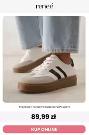 Renee magazyn tydzień 39 Strona 9: Sneakersy tenisówki ozdobione paskami Renee €89,99