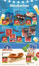 Delikatesy Centrum gazetka tydzień 39 Strona 27: Parówki Jedynki Classic €5,99, Salami chips klasyczne Sokołów €4,99