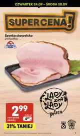 Delikatesy Centrum gazetka tydzień 39 Strona 4: Ser żółty Włoszczowski typu szwajcarskiego €2,49, Ser Salami Serenada €2,79