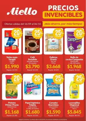 Catálogo Supermercados Aiello (válido hasta 6-10)