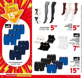 Catalogue Trafic semaine 39 page 16: Sarlini COLLANT FEMME €5,99, PUMA Chaussettes €7,99