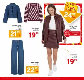 Catalogue Trafic semaine 39 page 11: JUPE FEMME €19,99, JEANS FEMME €22,99