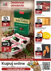 Bi1 gazetka Strona 1: Mostek Wołowy €29,90, Ser Cheddar Red Dublin Dairy €42,99
