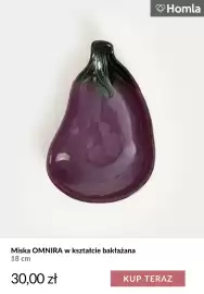 Homla gazetka tydzień 39 Strona 6: Miska Omnira w kształcie bakłażana 18 cm Homla €30,00