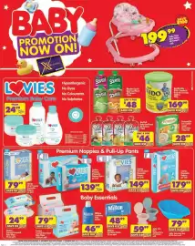 Shoprite catalogue Page 1: FutureLife Tots Toddler Cereal €28,99, Rhodes Squish Baby Food Pouch €48,00