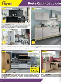 Möbel Ludwig Prospekt Seite 2: Moderne EINBAUKÜCHE in weiß kombiniert mit der neuen Front Stripe hellbraun €3.619,00