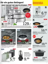 Möbel Ludwig Prospekt Seite 11: WMF-Topfset €129,00, WMF-MÜHLE Cromargan €6,99
