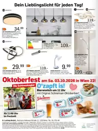 Möbel Ludwig Prospekt Seite 12: LED-Deckenfluter €199,00, LED-PENDELLLEUCHTE, Metall Nickel, Glas €119,00