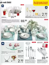 Möbel Ludwig Prospekt Seite 9: TORTENPLATTE, Glas klar, drehbar €22,99, Justinus Bestecke €69,99