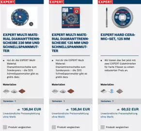 Bosch Professional Flugblatt Seite 1