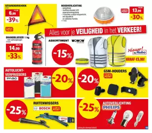Hubo folder Pagina 15: Brandblusser 1 kg €14,99, Autoluchtverfrissers imao