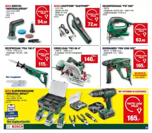 Hubo folder Pagina 17: Accu luchtpomp easy pump €72,99, Decoupeerzaag pst 650 €63,99