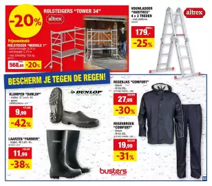 Hubo folder Pagina 23: Vouw ladder varitrex €179,00, Klompen dunlop €9,99