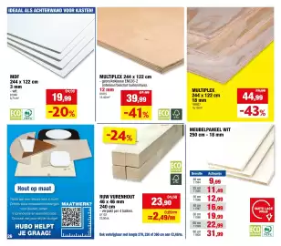 Hubo folder Pagina 26: Multiplex €44,99, Multiplex €39,99
