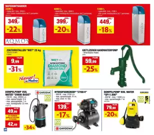Hubo folder Pagina 30: Afvalcontainer €449,00, Gietijzeren handwaterpomp €59,99