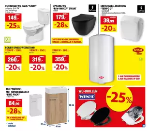 Hubo folder Pagina 31: Verhoogd wc-pack sana €149,00, Wc-brillen wenko