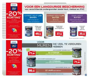 Hubo folder Pagina 49: Expert hout lak €49,59, Duol hout buiten €35,99