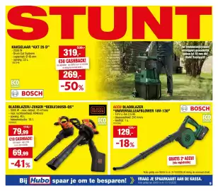 Hubo folder Pagina 9: Bladblazer-zuiger beblv300sb-qs €69,99, Accu bladblazer universalleafblower €129,00
