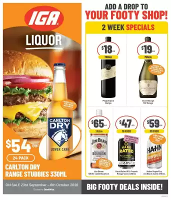 IGA Liquor (valid until 6-10)