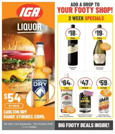 IGA Liquor catalogue Page 1