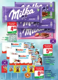 Dino gazetka tydzień 39 Strona 10: Czekolada Kinder €5,95, Czekolada Milka €4,45
