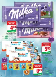 Dino gazetka tydzień 39 Strona 10: Czekolada Kinder €5,95, Czekolada Milka €4,45
