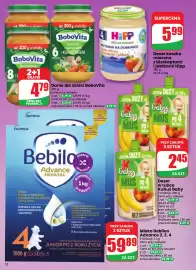 Dino gazetka tydzień 39 Strona 12: Deser kaszka mleczna z biszkoptami i jabłkami Hipp €5,99, Deser w tubce Kubuś Baby €2,45