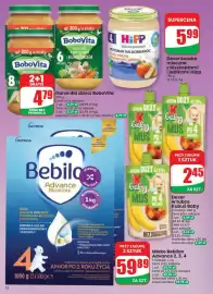 Dino gazetka tydzień 39 Strona 12: Deser kaszka mleczna z biszkoptami i jabłkami Hipp €5,99, Deser w tubce Kubuś Baby €2,45