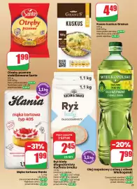 Dino gazetka tydzień 39 Strona 25: Mąka tortowa Hania €1,99, Otręby pszenne stabilizowane Sante €1,99