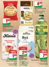 Dino gazetka tydzień 39 Strona 25: Mąka tortowa Hania €1,99, Otręby pszenne stabilizowane Sante €1,99