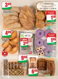 Dino gazetka tydzień 39 Strona 40: Ciasto karmelowe Janczewscy €6,49, Chleb pradawny z mąką z płaskurki €3,99