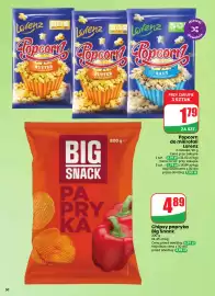 Dino gazetka tydzień 39 Strona 50: Chipsy papryka Big Snack €4,89, Popcorn Lorenz €1,79