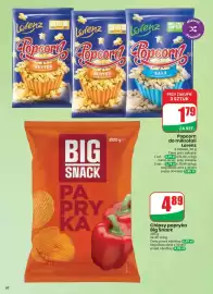 Dino gazetka tydzień 39 Strona 50: Chipsy papryka Big Snack €4,89, Popcorn Lorenz €1,79