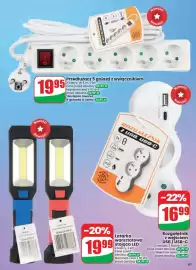 Dino gazetka tydzień 39 Strona 65: Przedłużacz 5 gniazd z wyłącznikiem €19,95, Rozgałęźnik z wejściem USB / USB-C €16,99