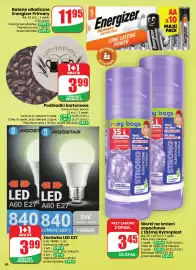 Dino gazetka tydzień 39 Strona 66: Żarówka LED AIGOSTAR €3,99, Podkładki kartonowe €3,99