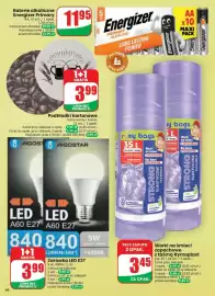 Dino gazetka tydzień 39 Strona 66: Żarówka LED AIGOSTAR €3,99, Podkładki kartonowe €3,99