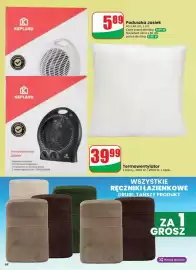 Dino gazetka tydzień 39 Strona 68: Poduszka Jasiek €5,89, Ręczniki Łazienkowe €0,01
