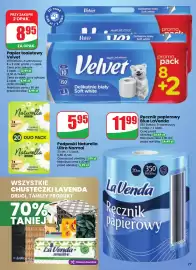 Dino gazetka tydzień 39 Strona 77: Ręcznik papierowy Blue LaVenda €11,99, Podpaski Naturella Ultra Normal €5,95