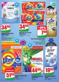 Dino gazetka tydzień 39 Strona 78: Kapsułki do prania Bobini Baby €34,99, Płyn do płukania Lenor €19,99
