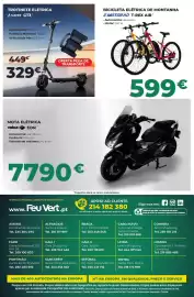 Folheto Feu Vert Página 11: Bicicleta elétrica de montanha e motorad t-rex air €599,00, Trotinete elétrica havee gt3 €329,00