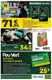 Folheto Feu Vert Página 5: Mudança de óleo feu vert €34,95, óleo cepsa xtar eco c2 c3 €49,95