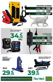 Folheto Feu Vert Página 7: Macaco hidráulico precision steel 2t €39,95, Macaco hidráulico 3t goodyear €29,95