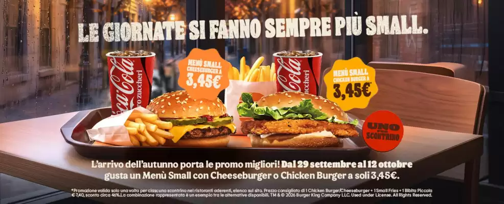 Burger King (valido fino al 12-10)