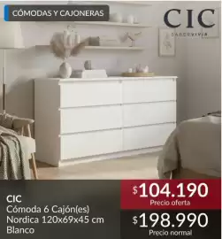 Catálogo Constructor Sodimac Página 8: Cic - comoda 6 cajones €104.190,00